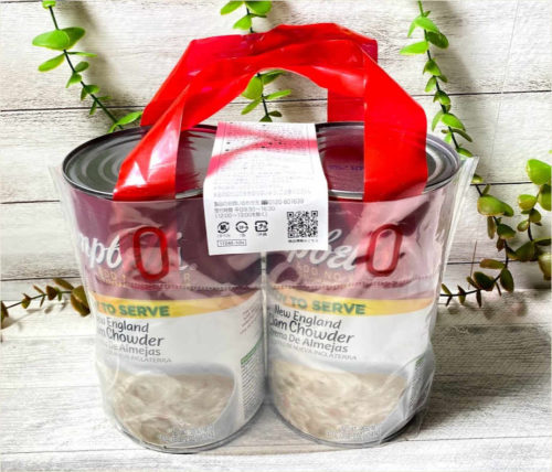 コストコ キャンベルクラムチャウダー Campbell Sの缶入りclam Chowderは 安いのに 具沢山でマストバイ 行っとく