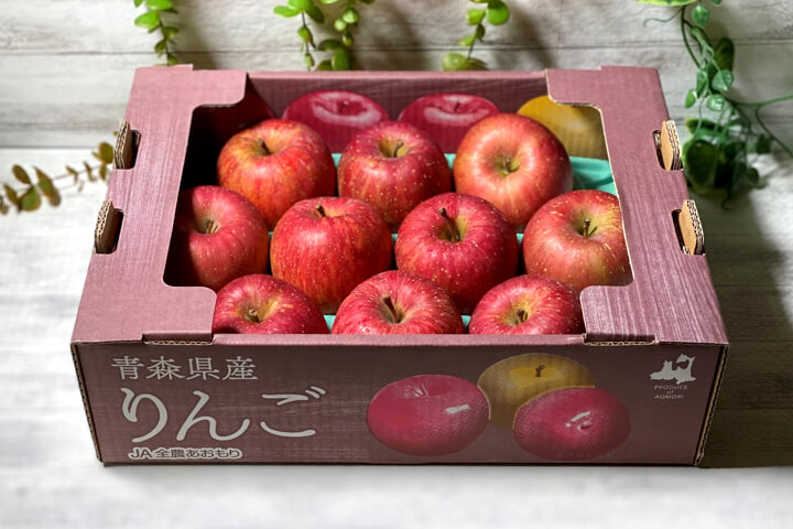 公式の 大特価限定セール数量限定 青森県産摘果りんご 大きめMIX 8kg