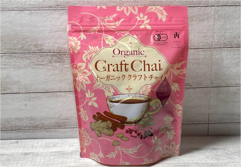 コストコ【オーガニック クラフトチャイ】ティーバッグで作る！5種類のスパイスが聞いた本格的なCHAIです。